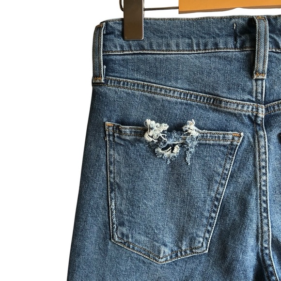 AGOLDE Kye Mid Rise Straight Crop Blue Jeans Size 23 Notion medium wash NWT NEW - Picture 11 of 16